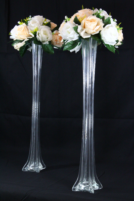 20 Inch Eiffel Tower Vases  Glass Tower Vase - Events Wholesale